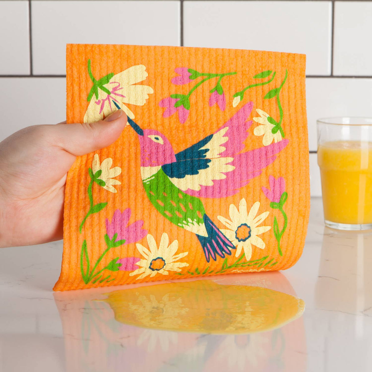 Hummingbird Swedish Dishcloth