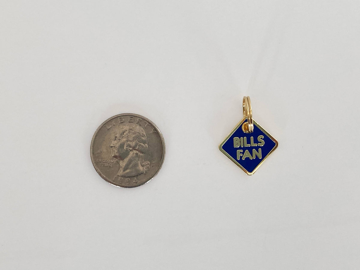 Buffalo Football Fan Pet Collar Charm