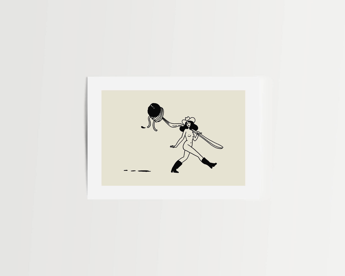 Spaghetti Western Vintage Foodie Inspired Wall Art Print