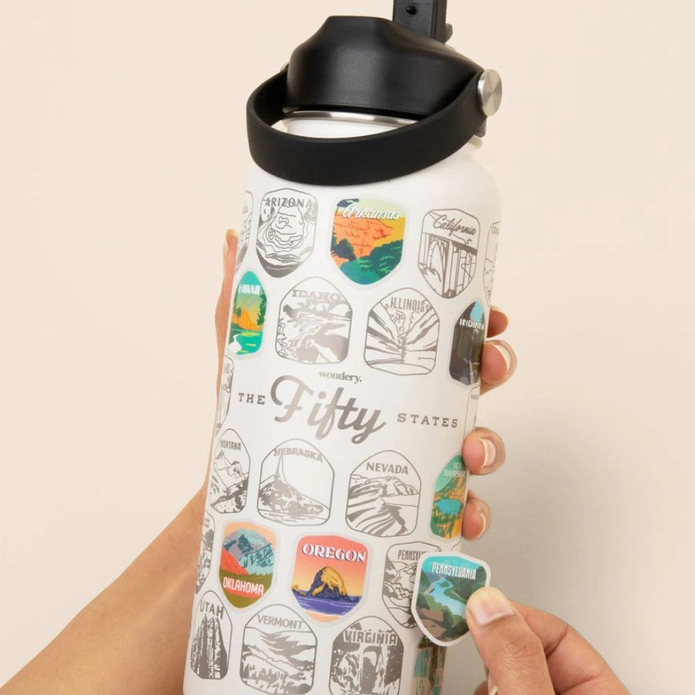 Fifty States Bucket List Bottle - 32oz