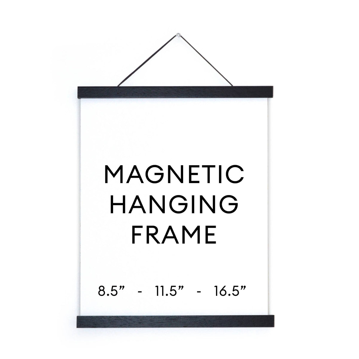 Magnetic Wood Hanging Poster Frame