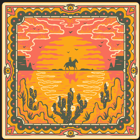 Sunset Bandana