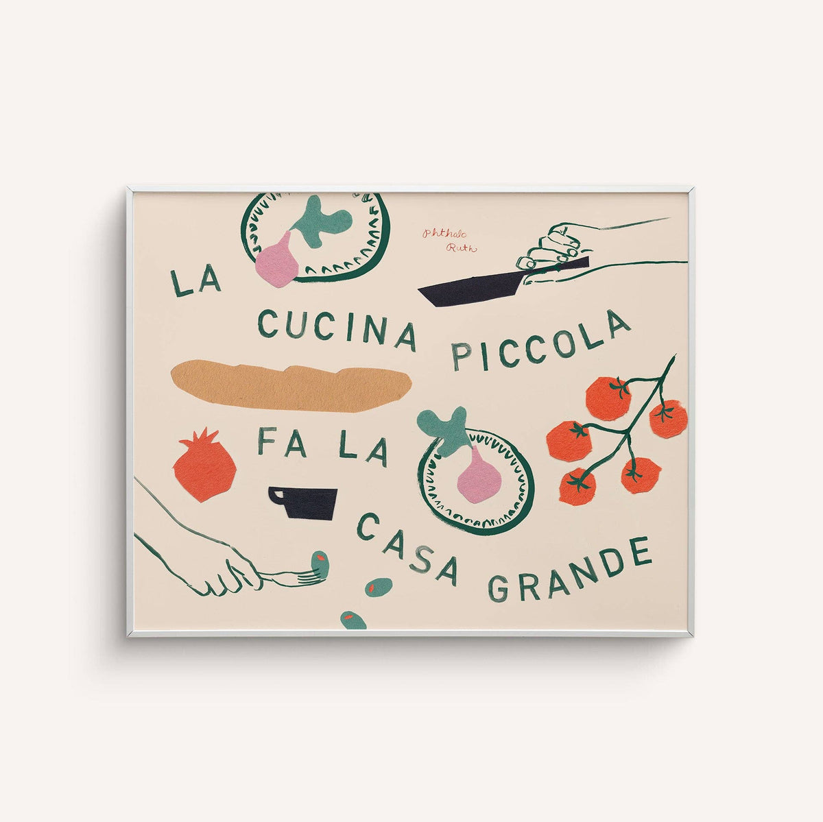 A Small Kitchen Makes a Big Home Art Print