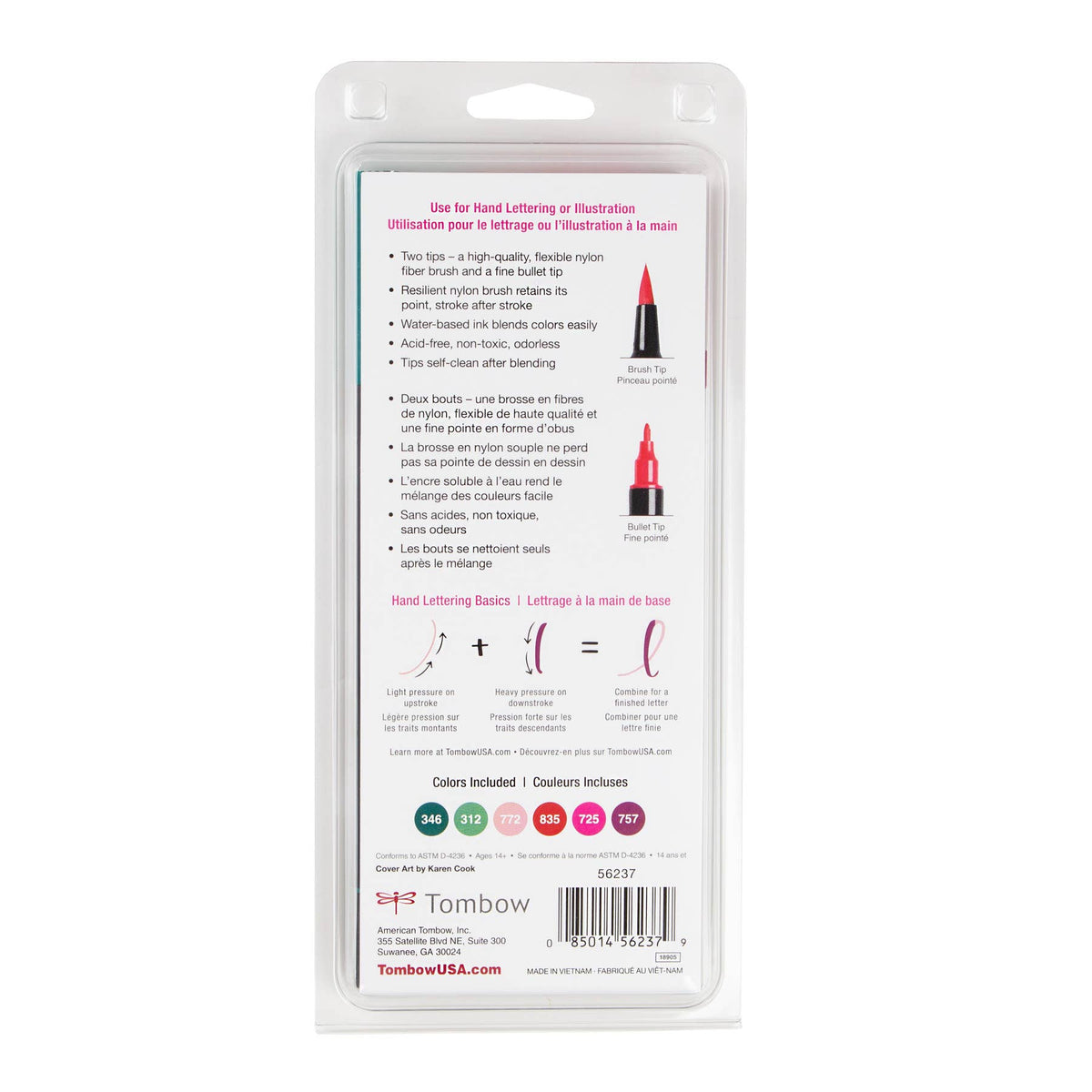 Dual Brush Pen Art Markers – Very Berry