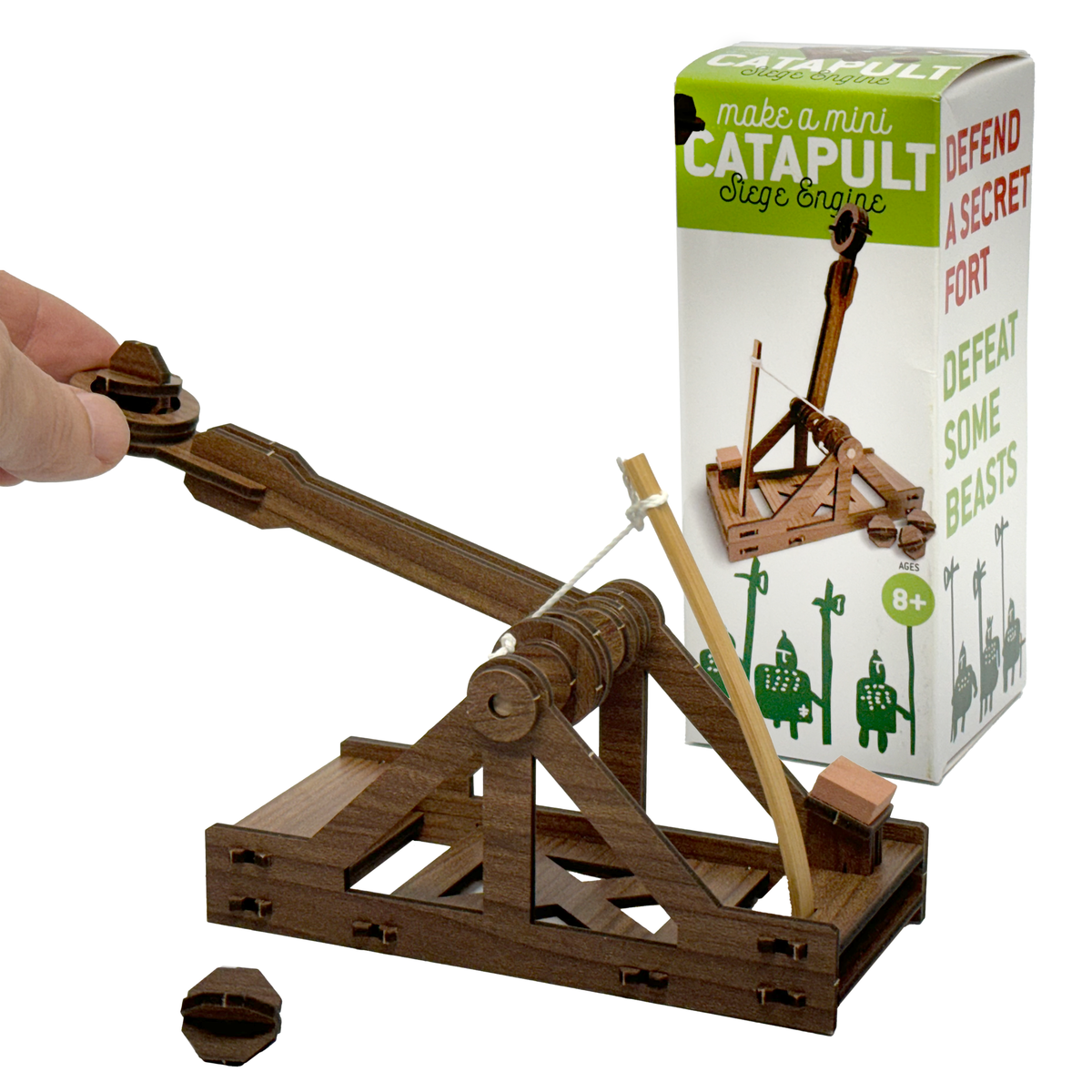 Mini Catapult : Wooden Engineering Model Building Kit