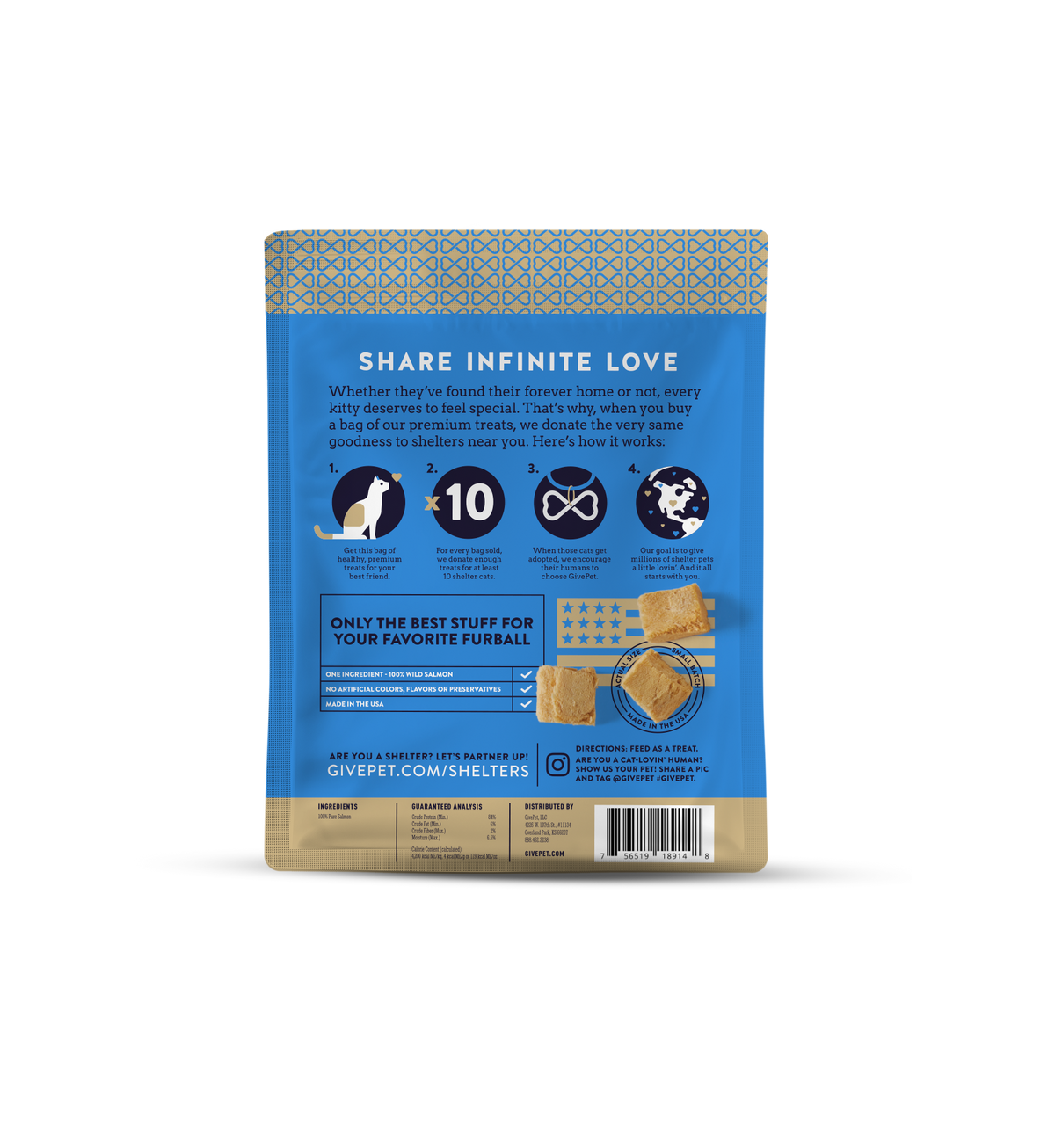 GivePet Purrfect Cast Freeze Dried Cat Treats