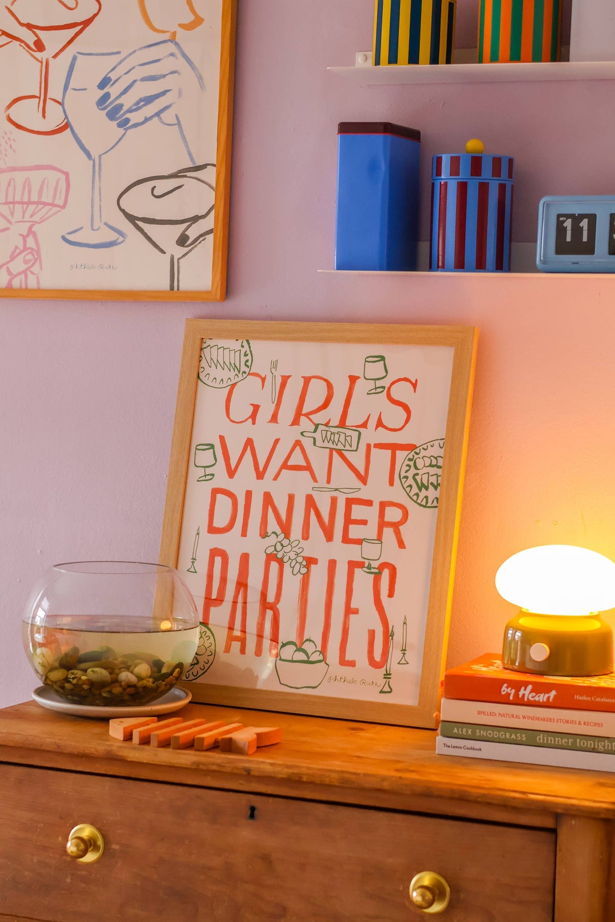 Girls Want Dinner Parties Art Print