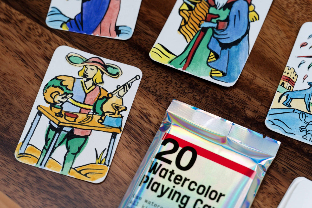 Watercolor Playing Cards - Pack of 20