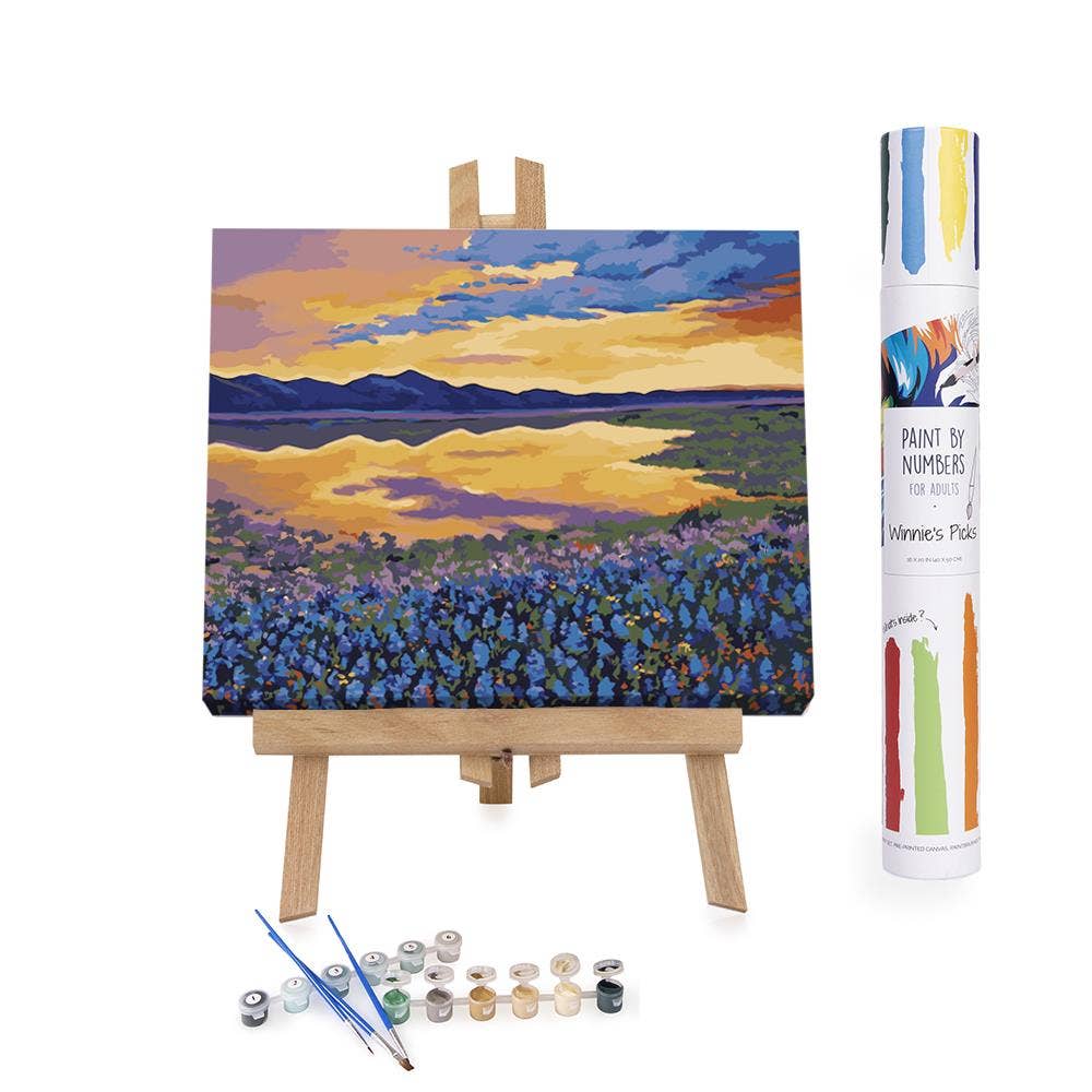 Bluebonnet Rhapsody - DIY Paint by Numbers Kit