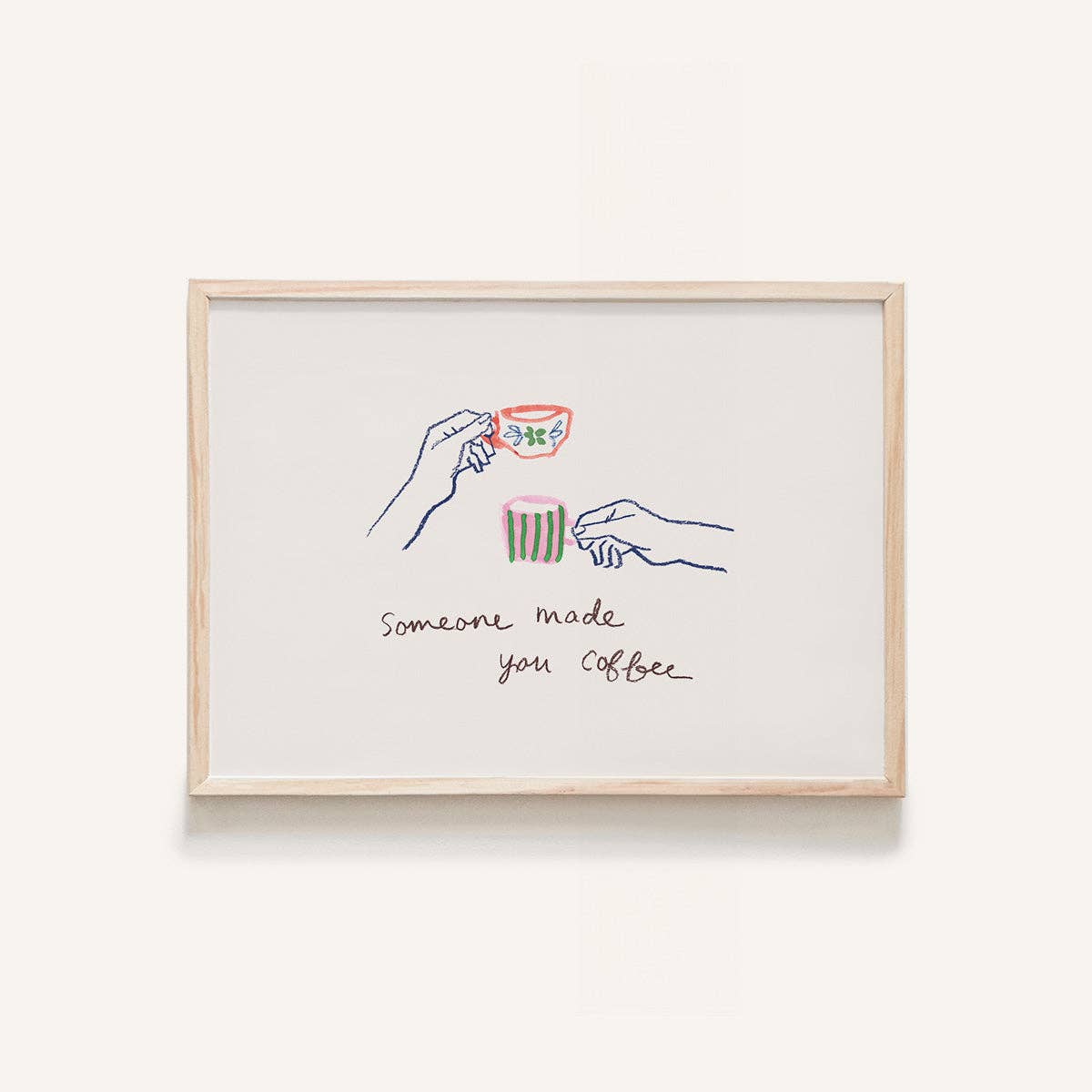 Someone Made Coffee Mini Art Print