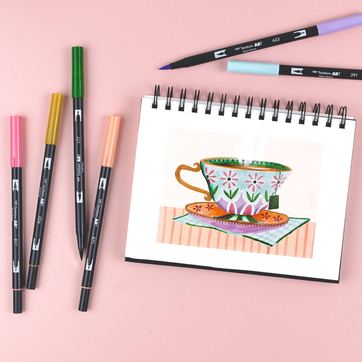 Dual Brush Pen Art Markers – Teatime