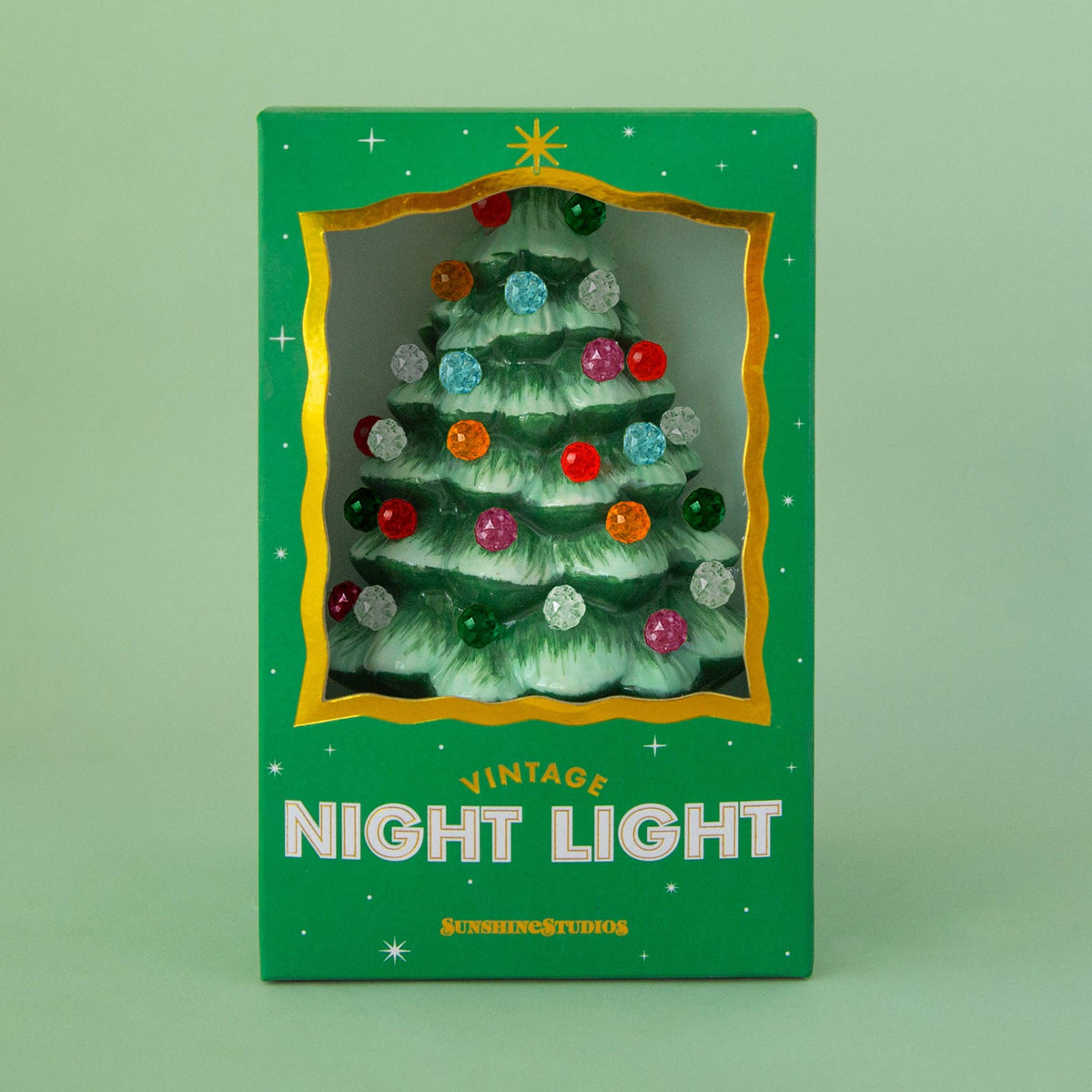Vintage Tree Night Light | Green
