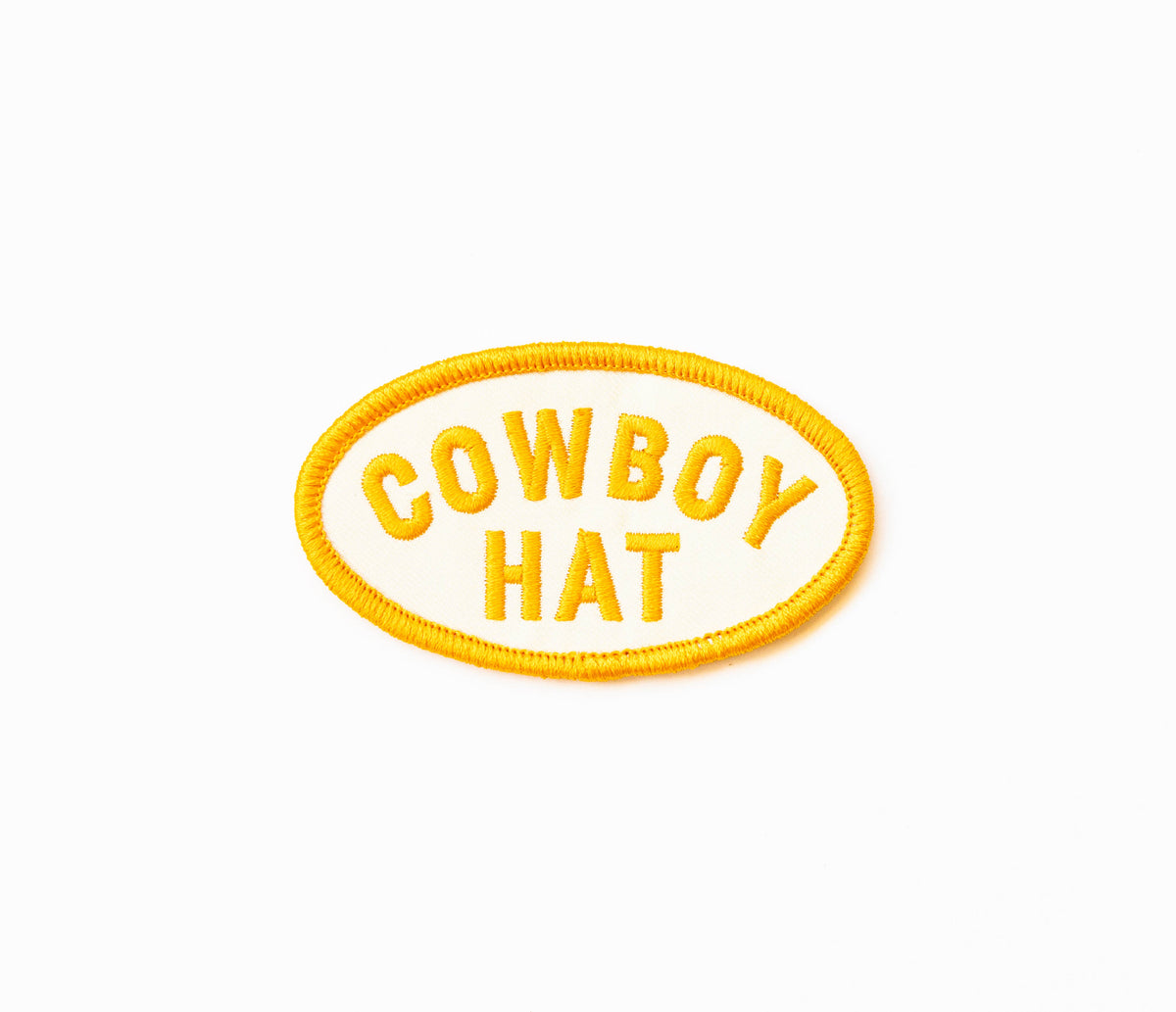 Cowboy Hat Embroidered Iron on Patch