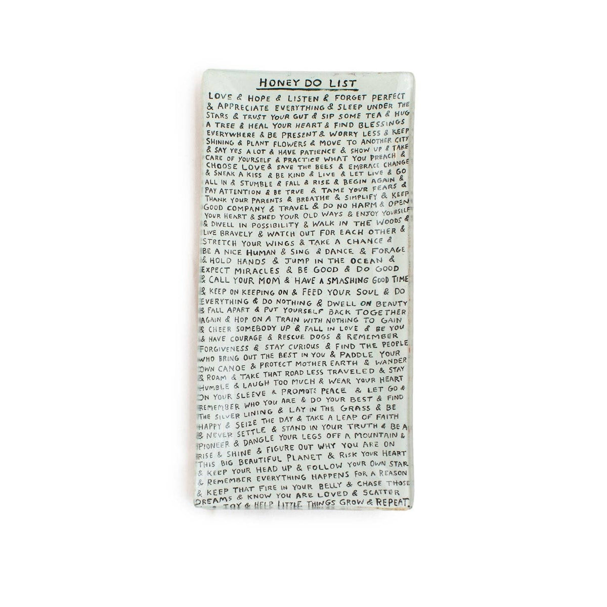 Honey Do List Small Rectangle Decoupage Plate