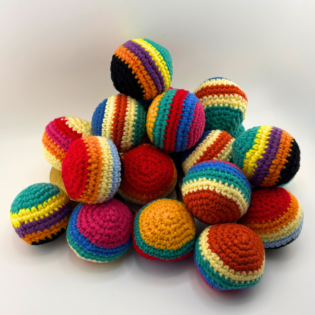 Crocheted Hacky Sack Footbags