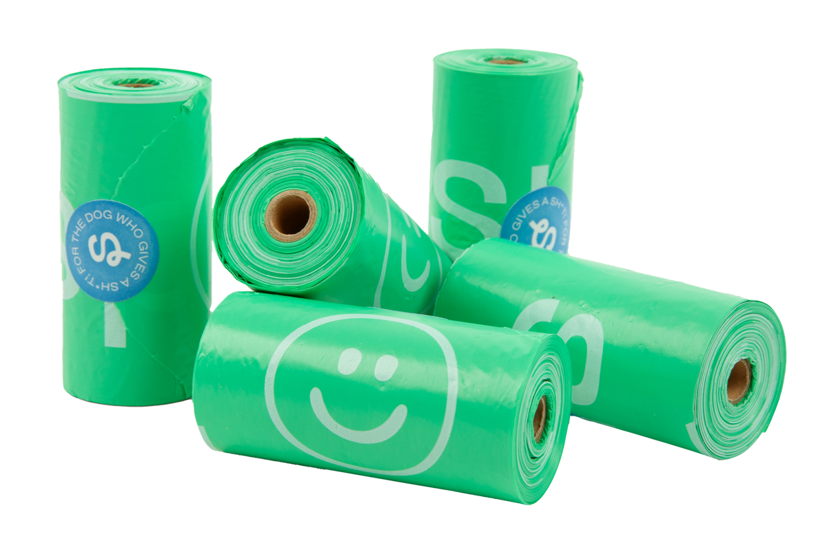 Premium Dog Poop Waste Bags - Single Rolls (50 Pack)