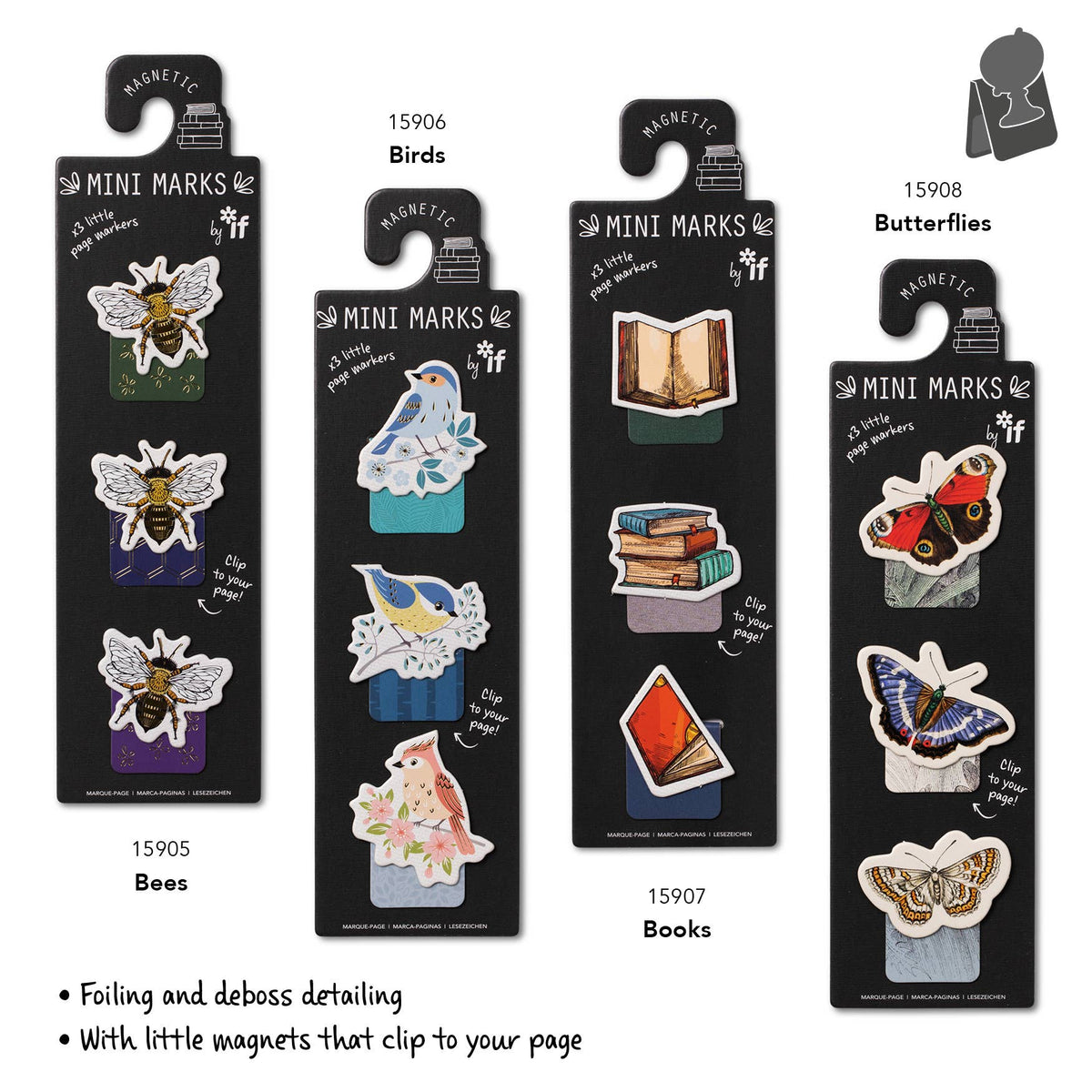 Mini-Marks Magnetic Bookmarks