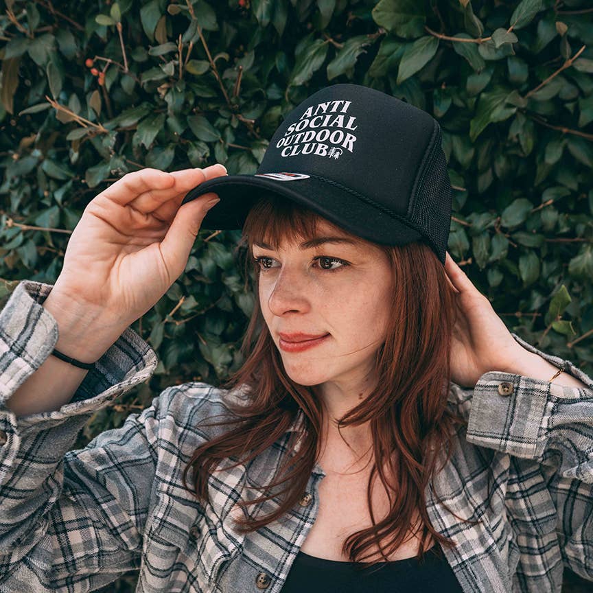 Anti Social Outdoor Club - Black Mesh OTTO Trucker Snap Back