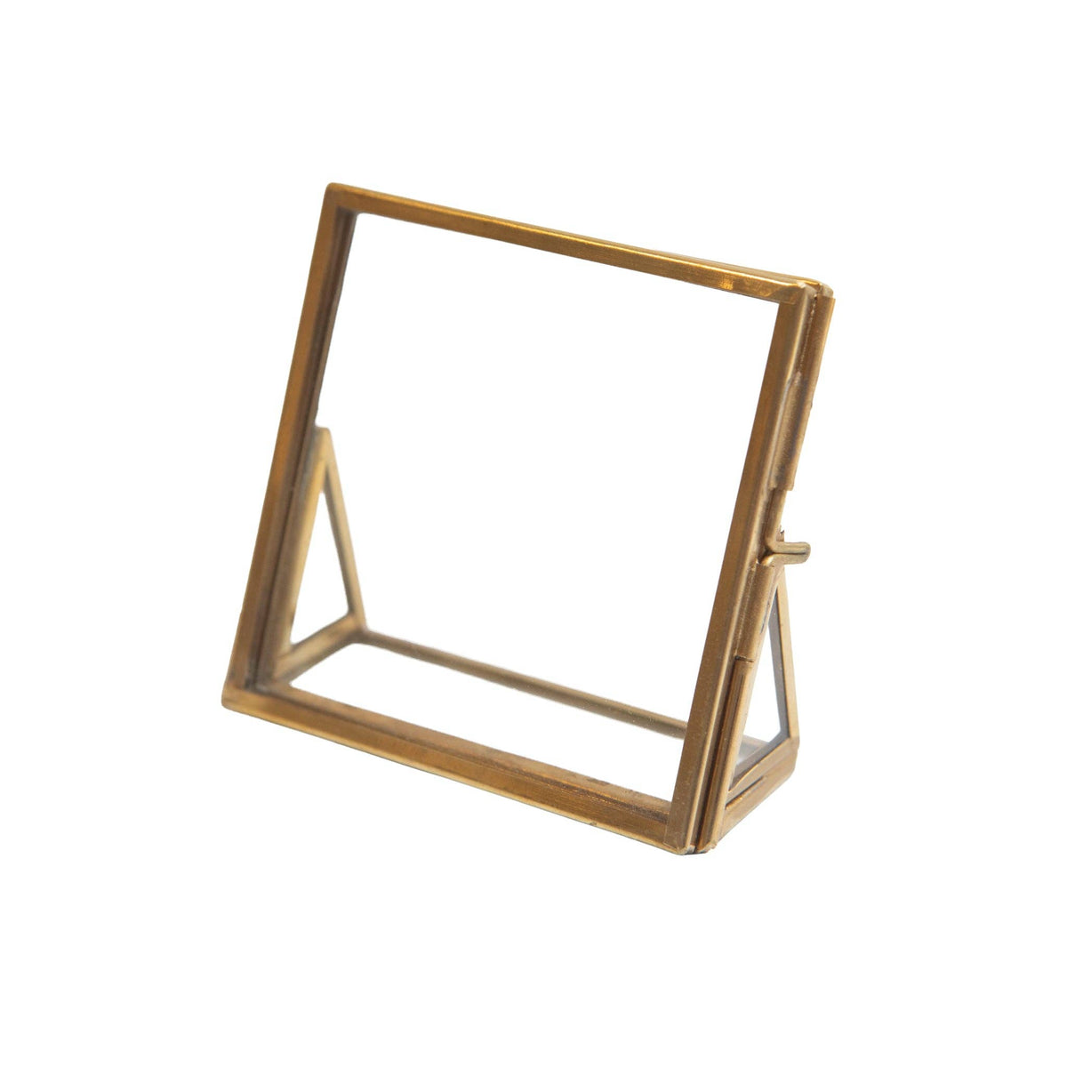 Brass Standing Frame 3"x 3" Square