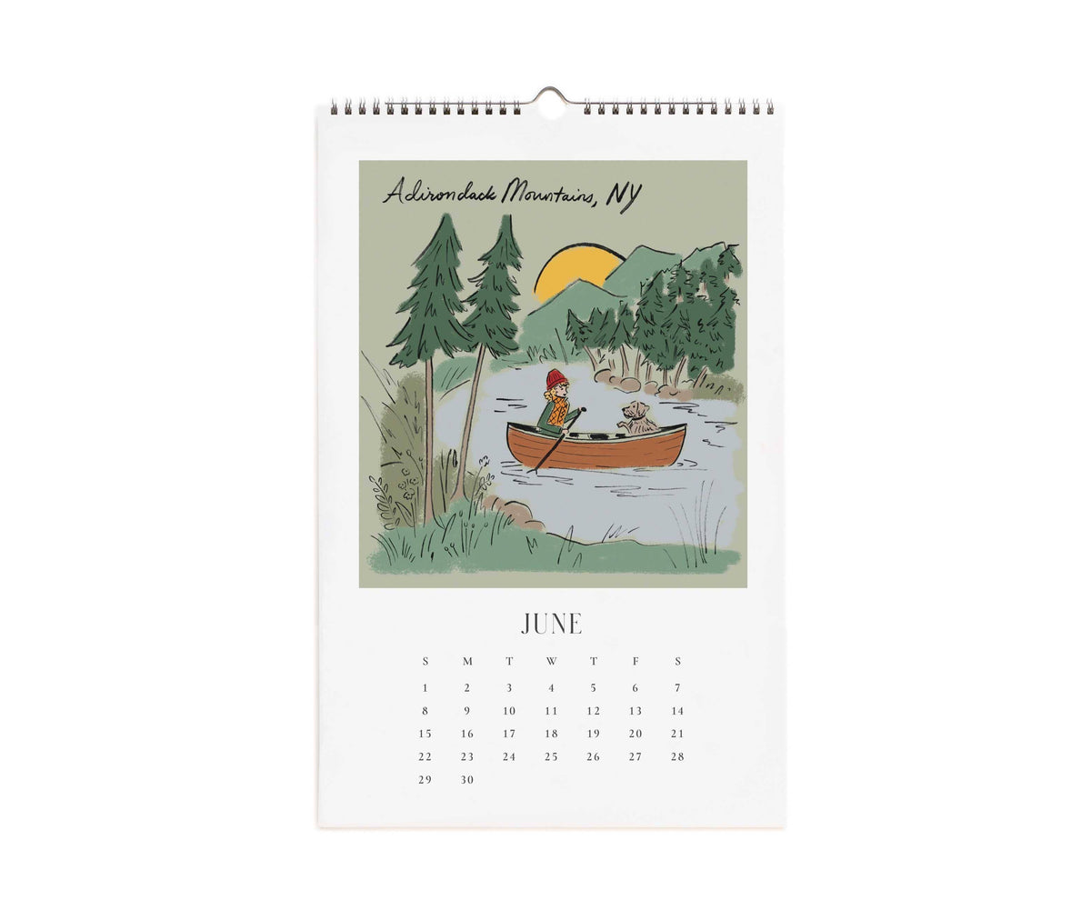 2025 Travel Sketchbook Wall Calendar