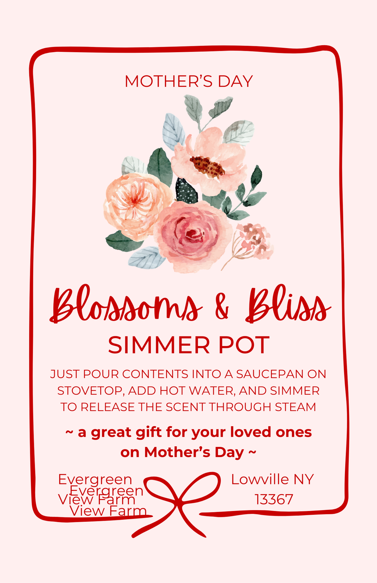 Floral Botanical Simmer Pot Kit