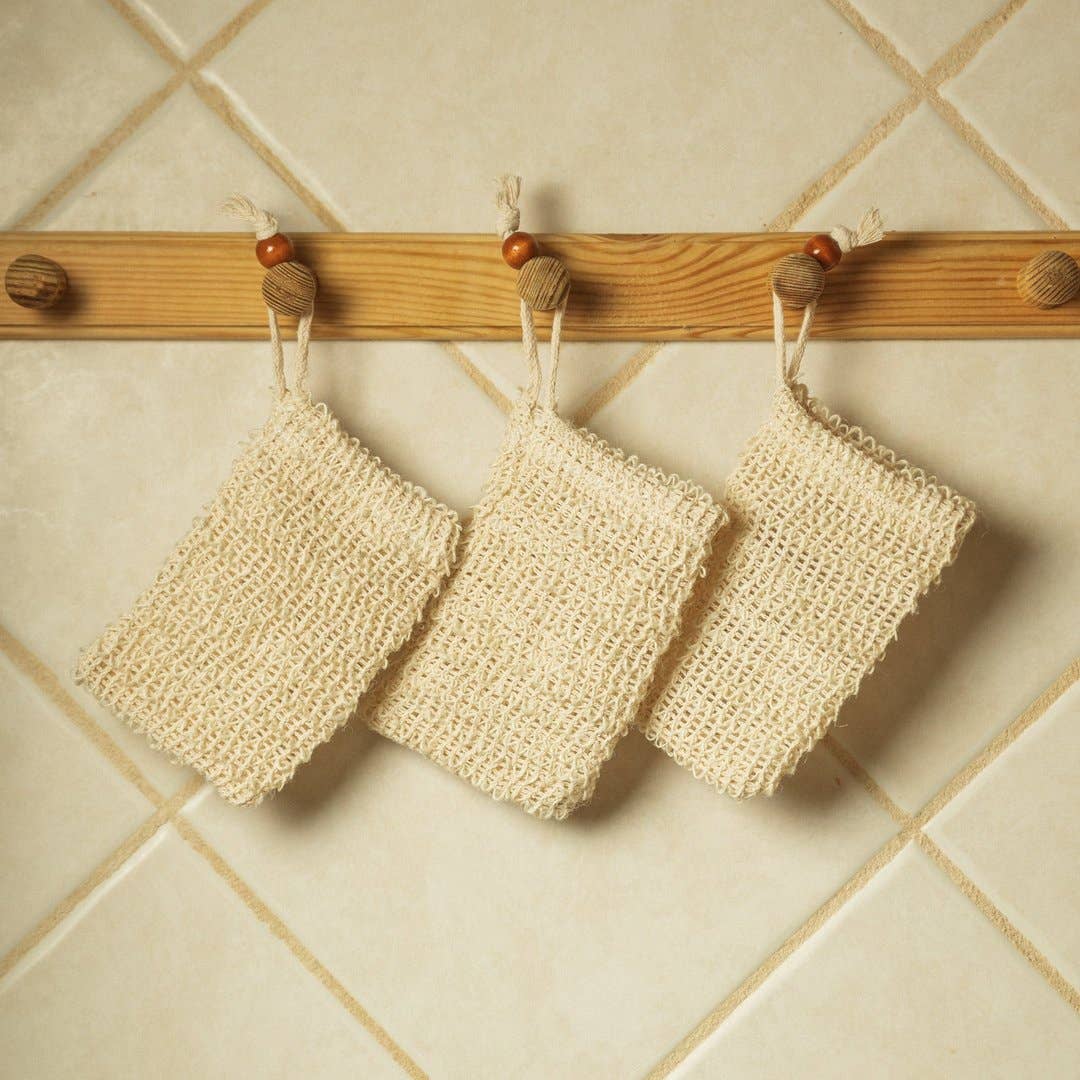 Set of 3 Sisal Soap Saver Bag