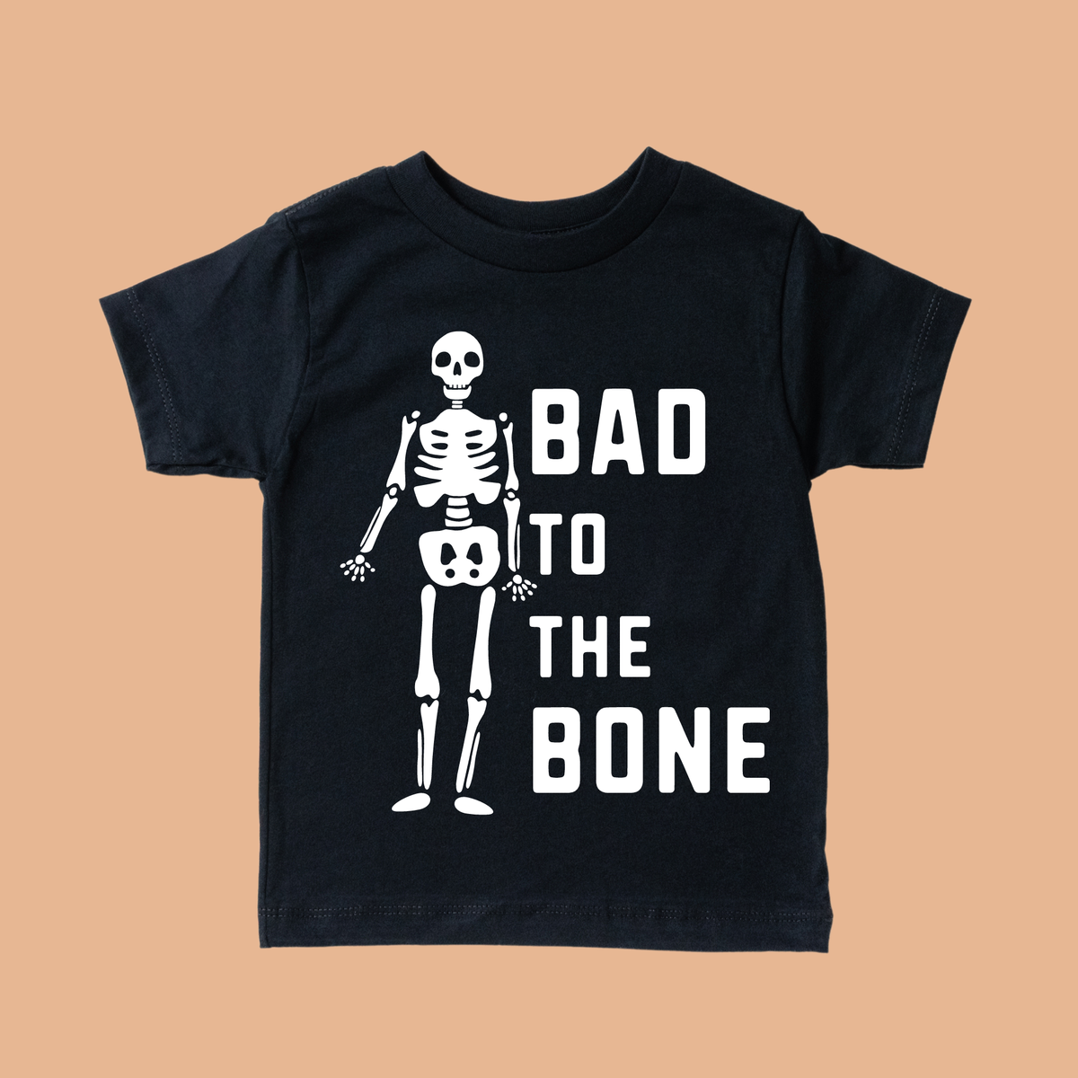 Bad to the Bone Halloween Toddler Shirt