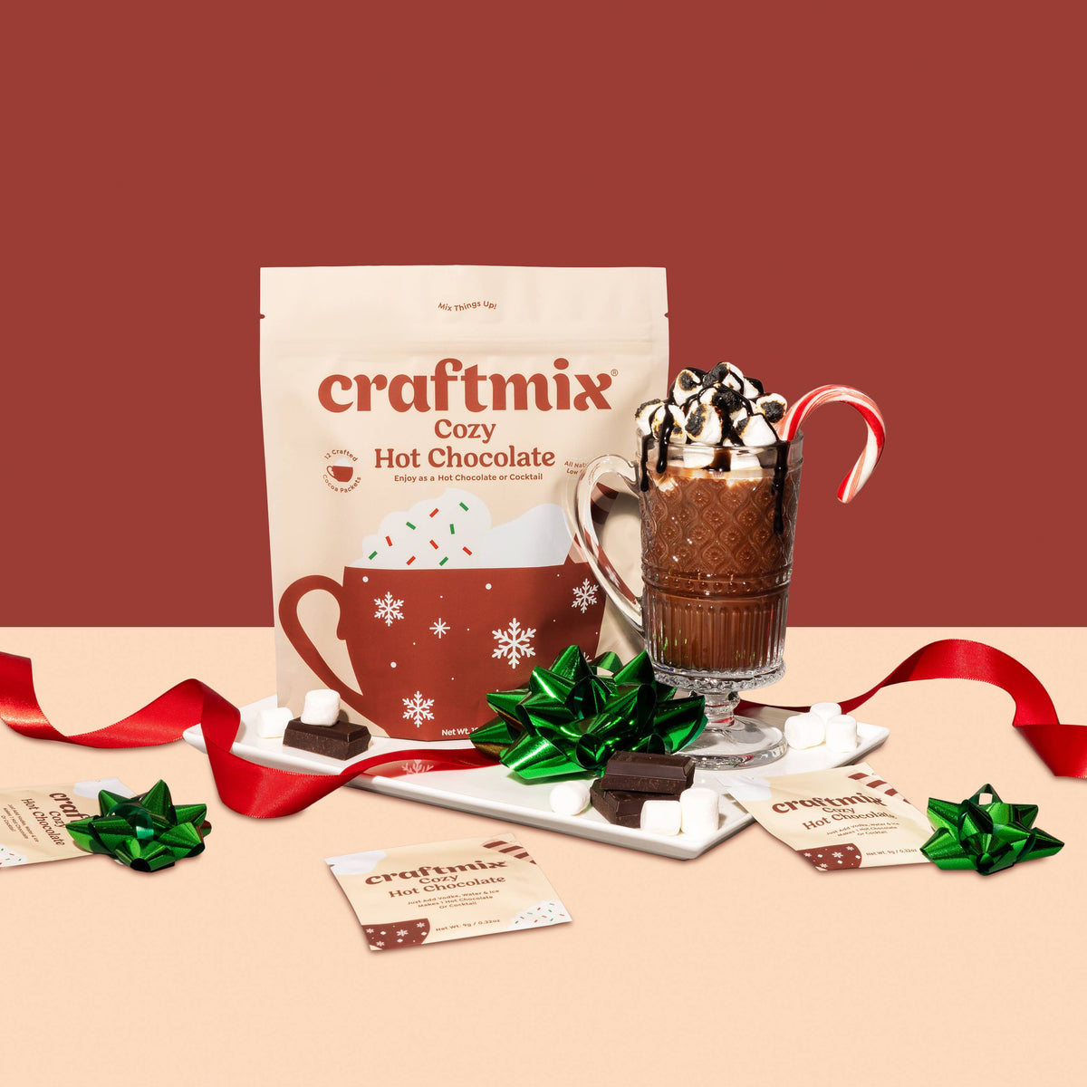 Cozy Hot Chocolate &amp; Cocktail Mixer - 12 Servings Multipack