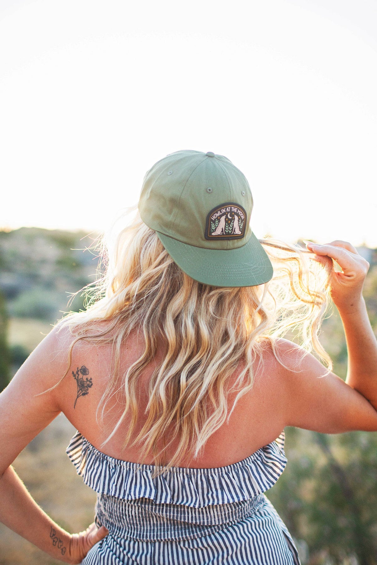 Howlin' At The Moon Cotton Snapback Hat