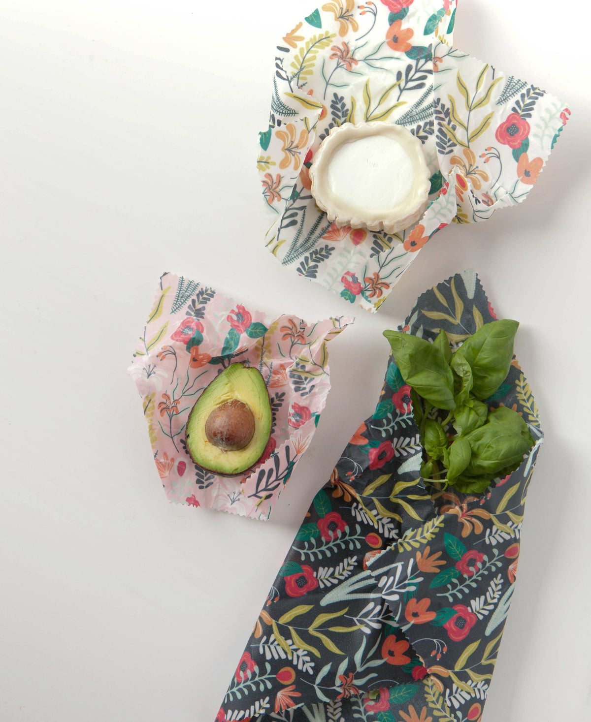 Floral Beeswax Wrap – Set of 3