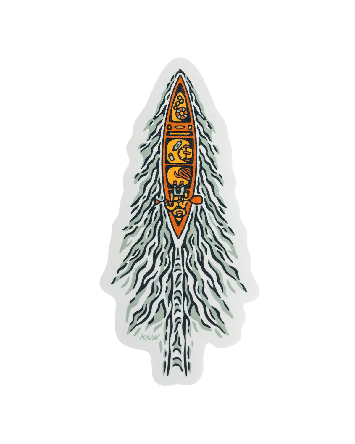 Cruising Canoe | Sticker