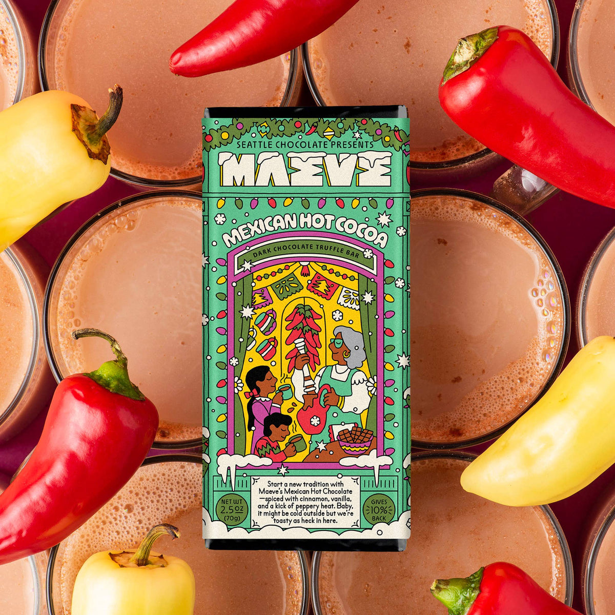 Mexican Hot Cocoa Truffle Bar