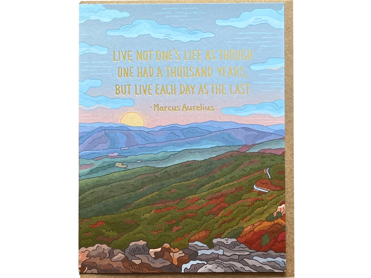 Aurelius Birthday Quote Card
