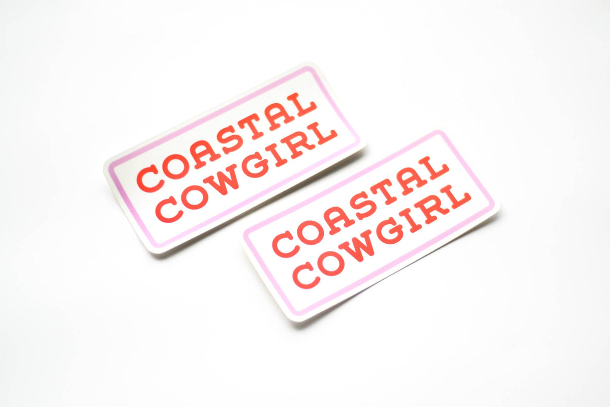 Coastal Cowgirl Vinyl Sticker