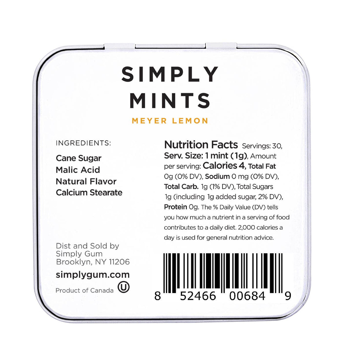 Simply Mints - Meyer Lemon