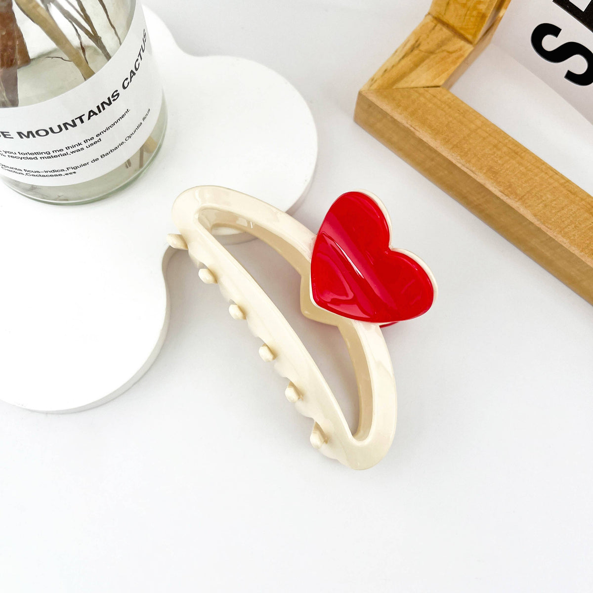 Heart-Shaped Love Hair Claw Clip