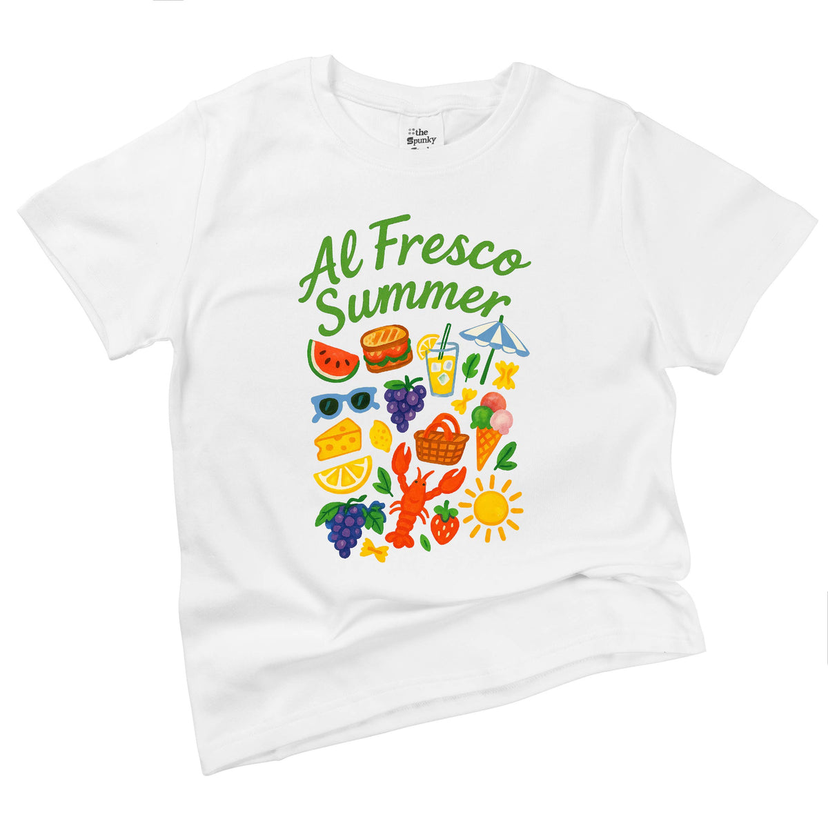 Al Fresco Summer Vacation Organic Graphic T-Shirt