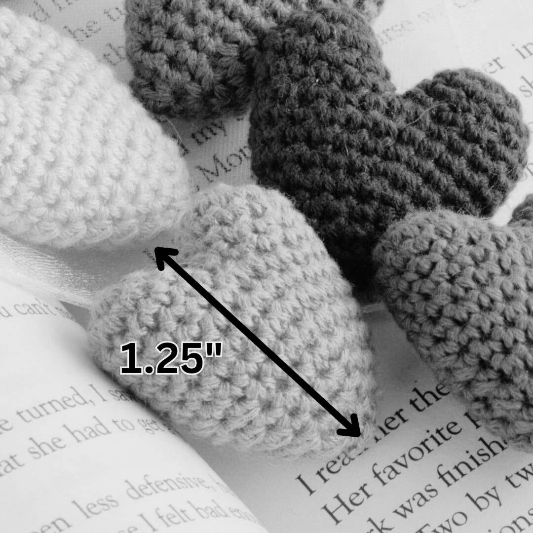 Mini Hearts Crocheted