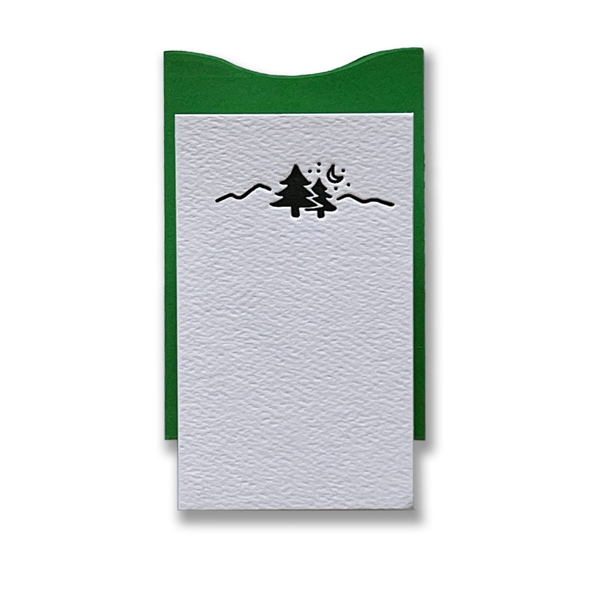 Mountains Letterpress Enclosure Card