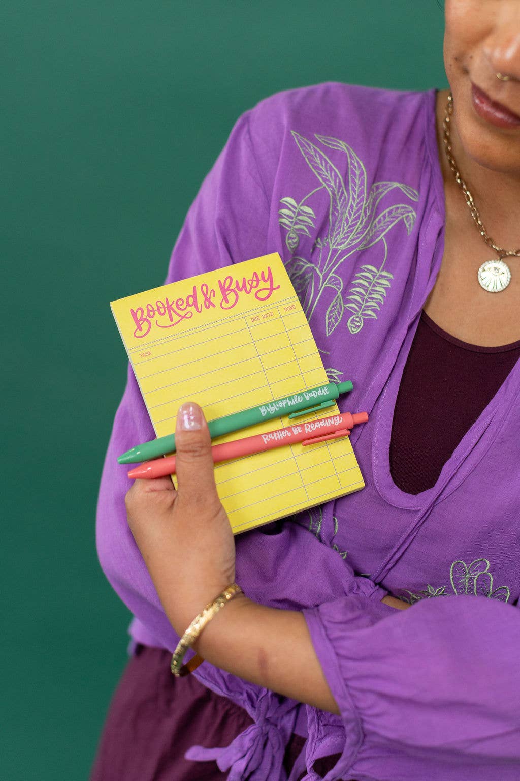 Bookish Babe Reading Jotter Colored Gel Pen Gift Set