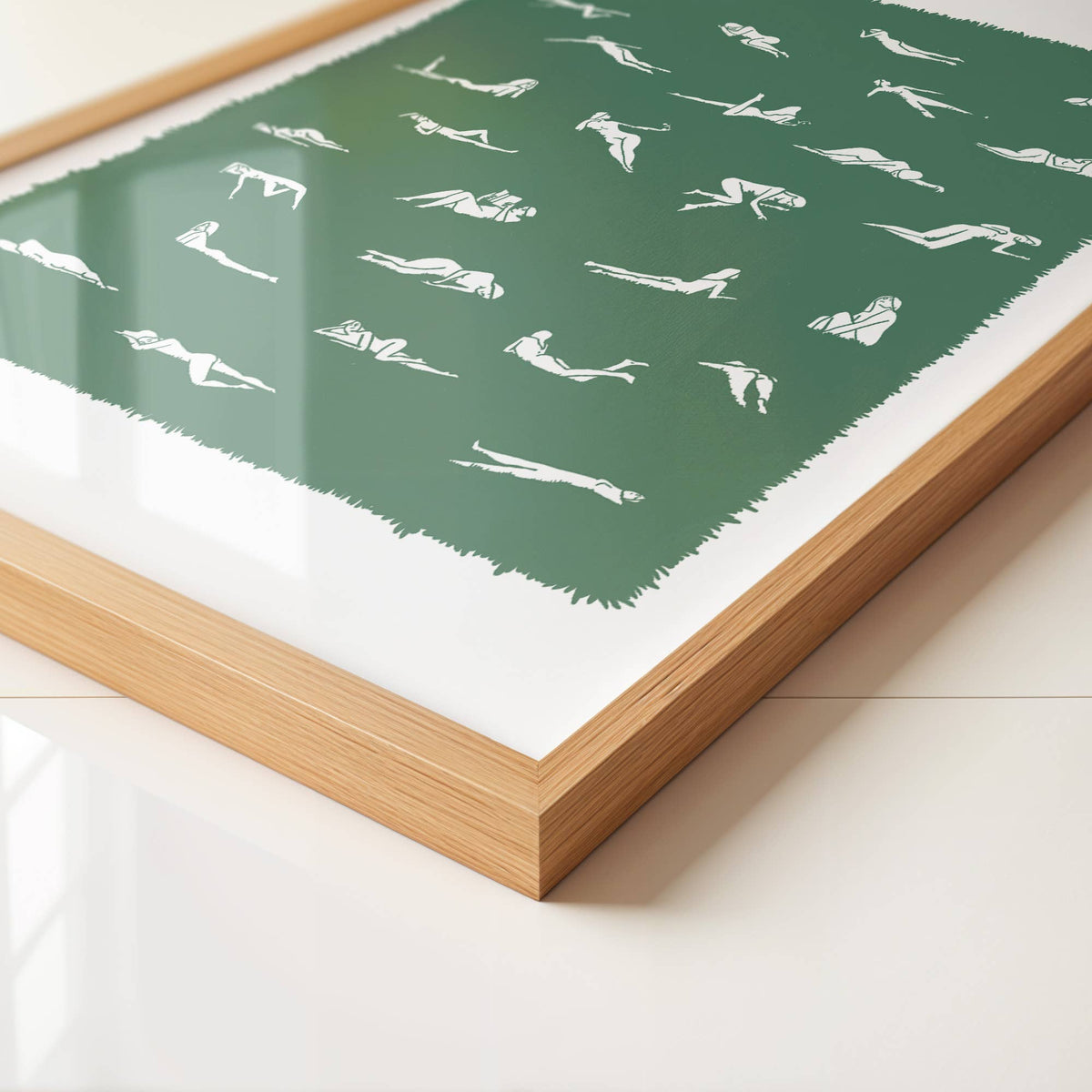 "Ways To Lay In The Grass" Wall Art Print