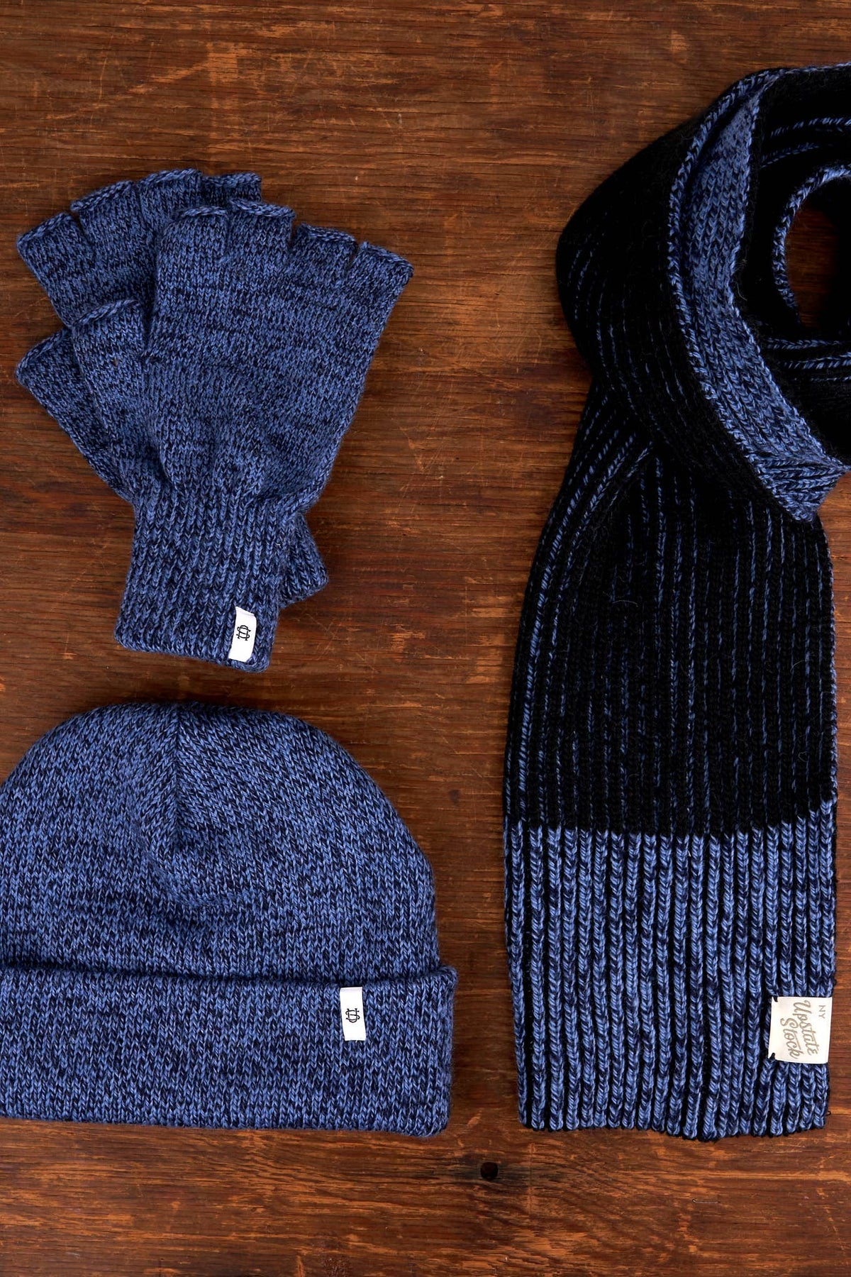 Upcycled Wool Sky Melange Ragg Beanie
