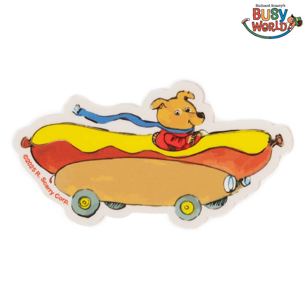 Hot Dog Car Sticker