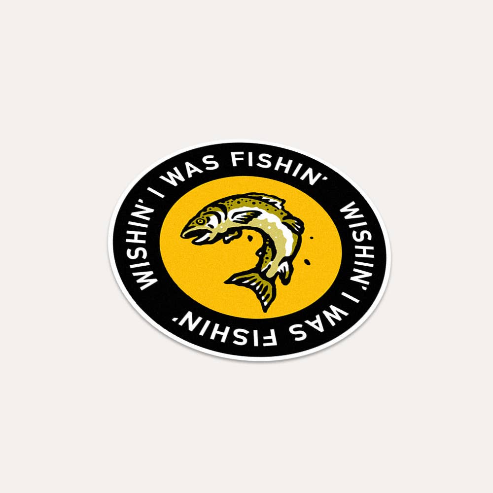Wishin' I Was Fishin' - Iron-on Patch