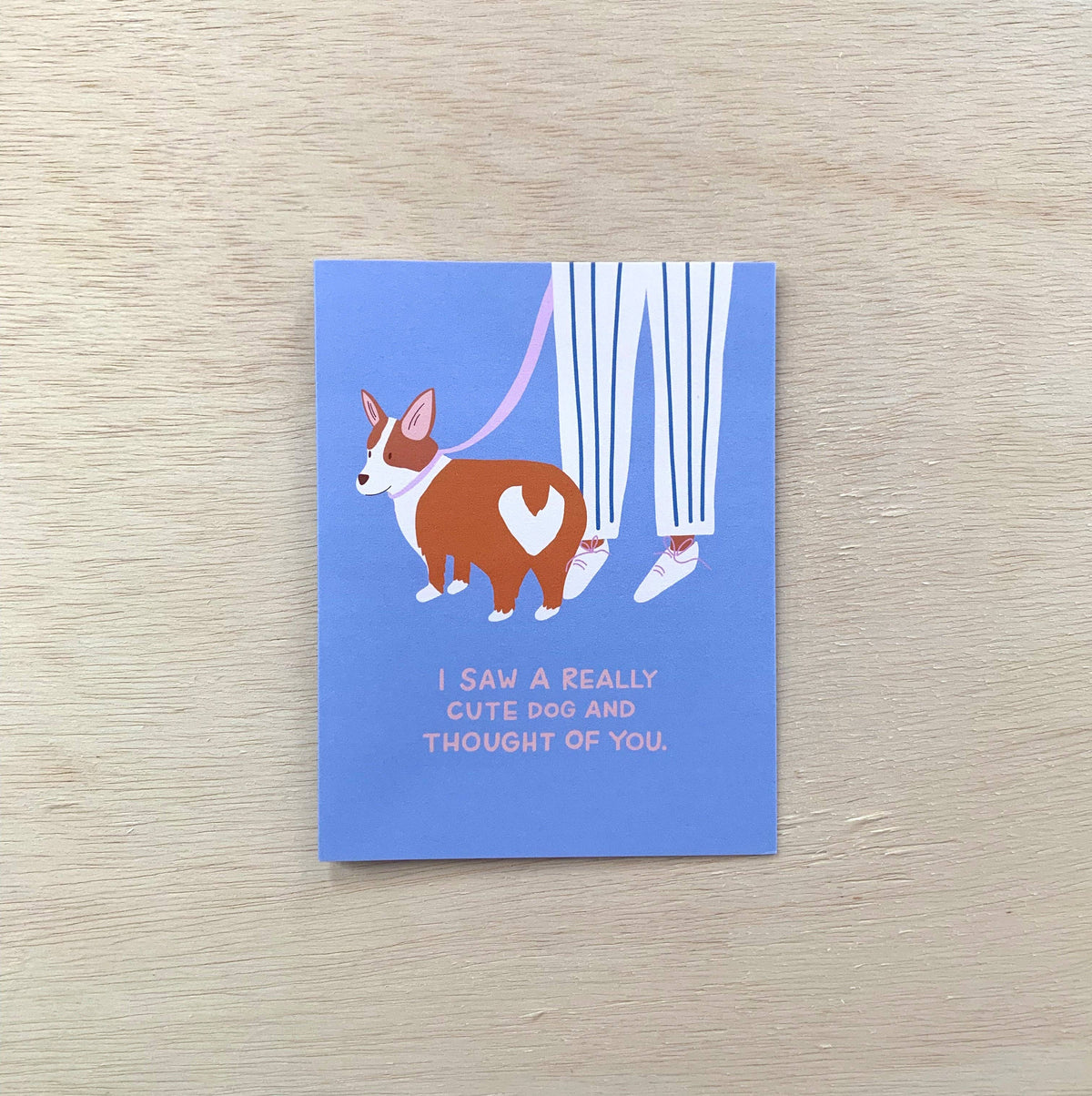 I Saw A Cute Dog Greeting Card