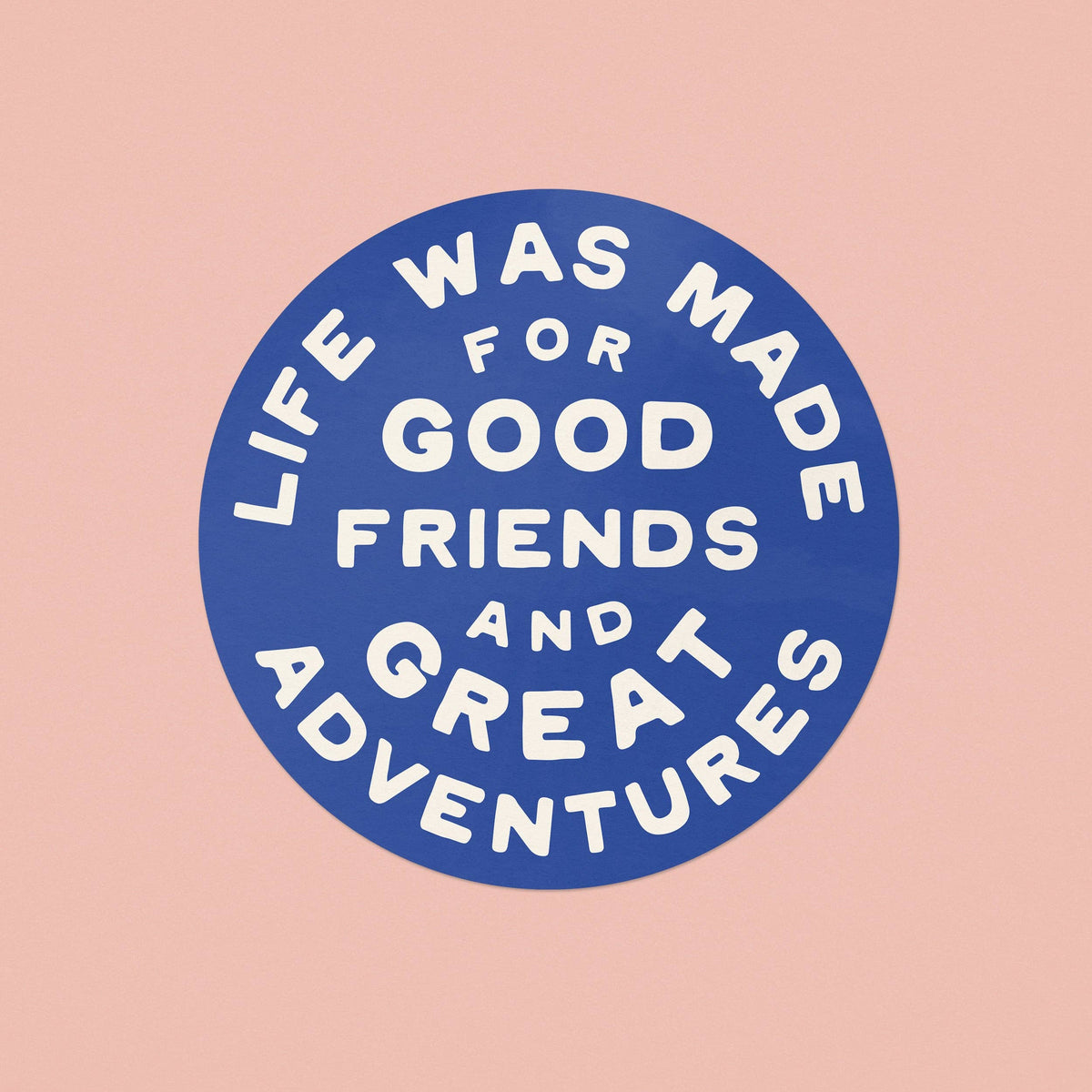 Great Adventures Sticker | Vinyl Sticker | Blue