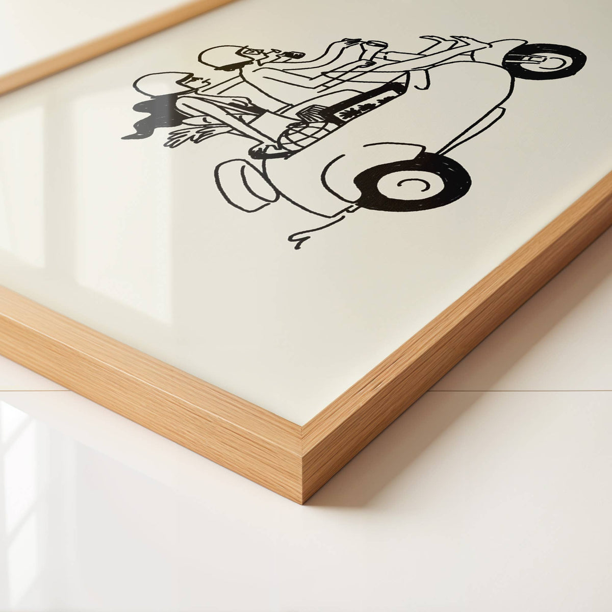 Farmer&#39;s Market Run, Minimal Summer Art Print