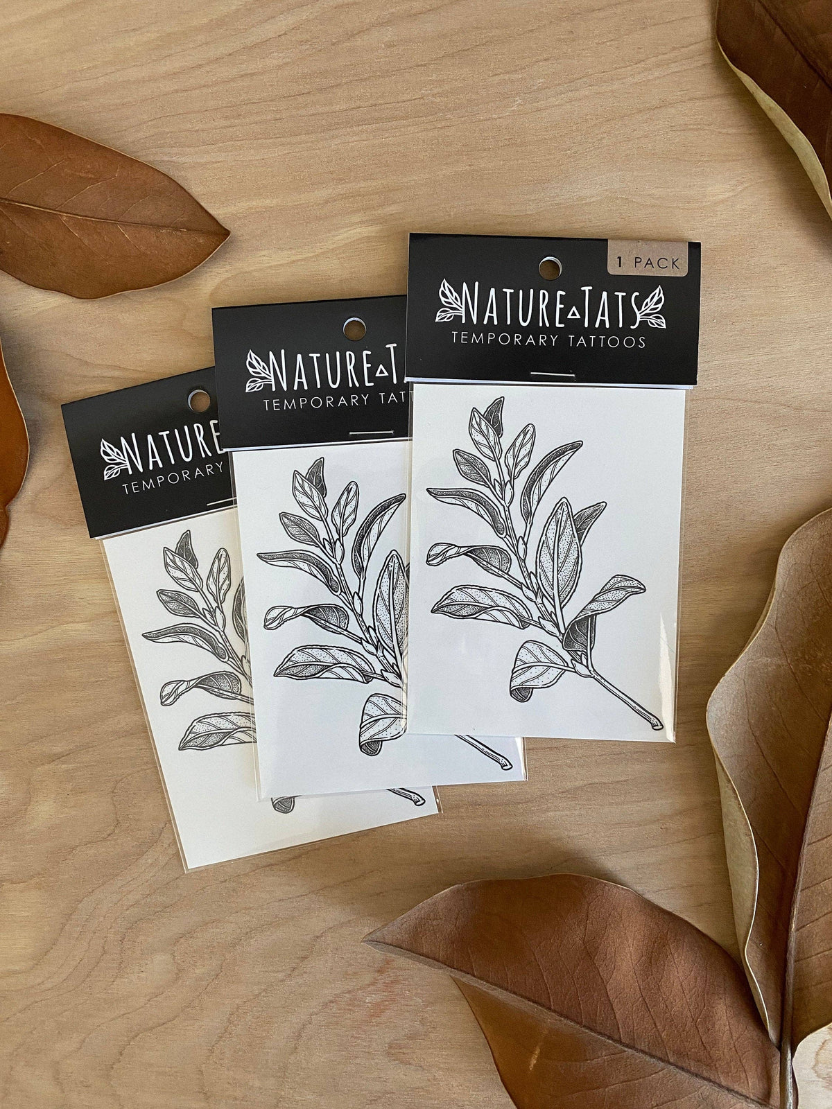 Sage Sprig Temporary Tattoo