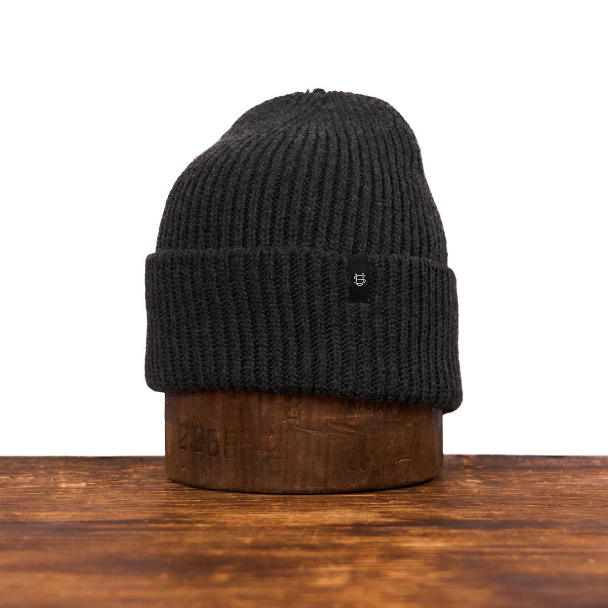 Charcoal Beanie Merino Wool