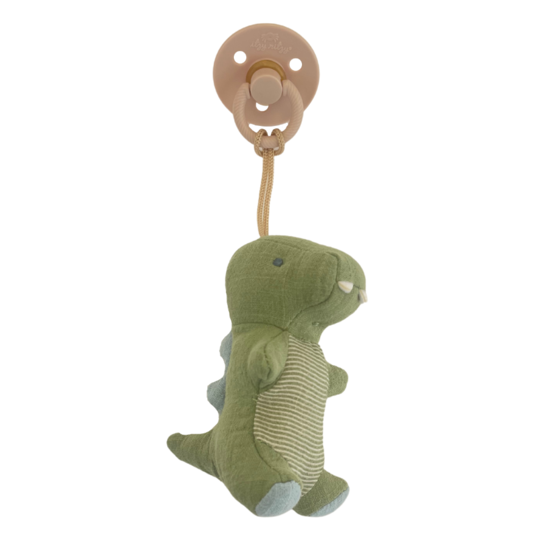 Bitzy Pal Natural Rubber Pacifier &amp; Plush